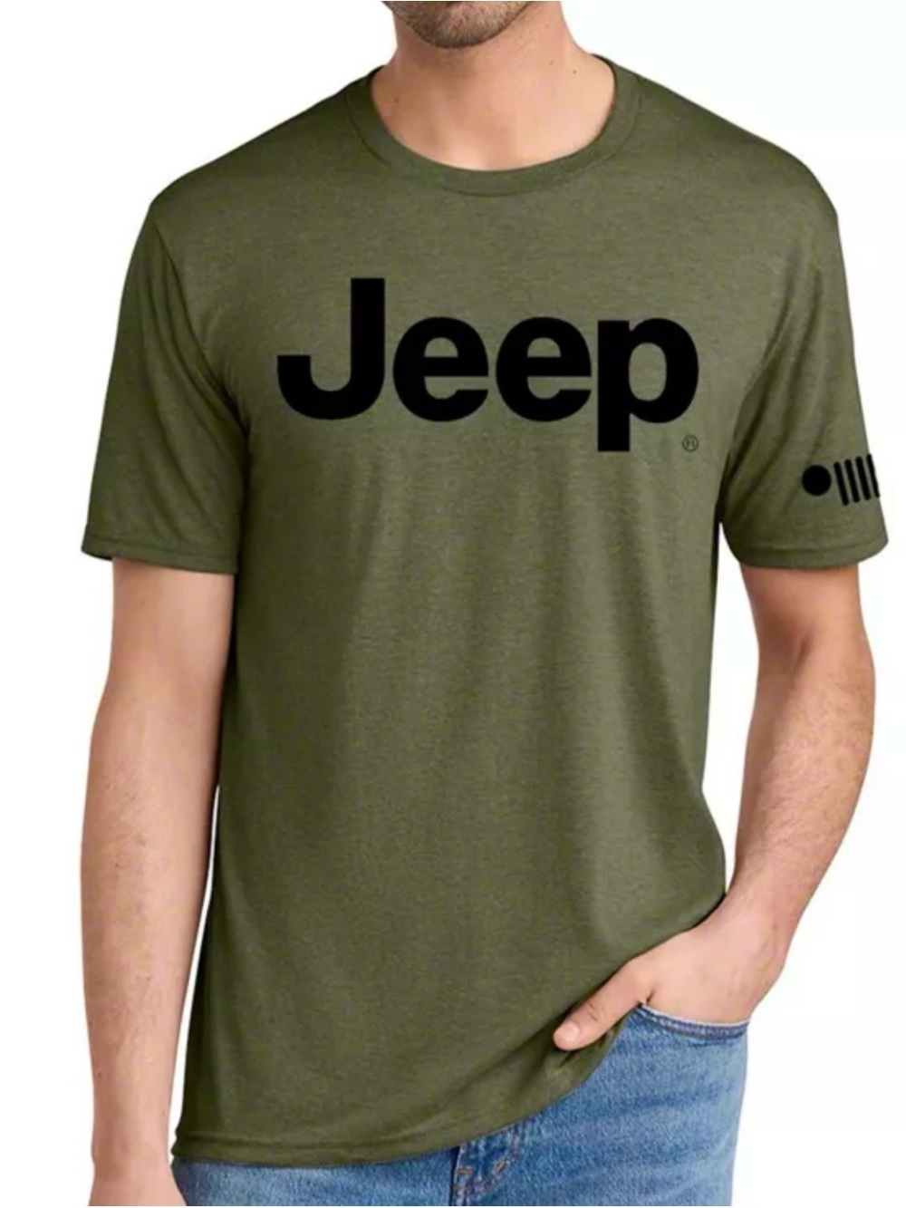 Jeep Green Graphic T-Shirt Size 4XL Men’s Casual Outdoor Tee